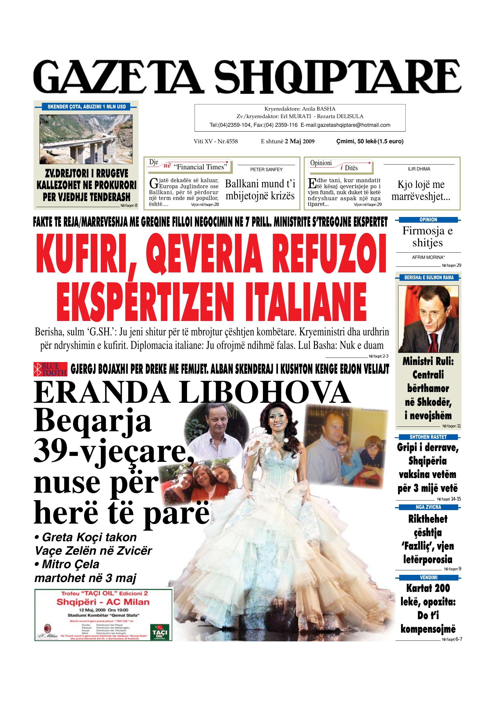 Gazeta Shqiptare 2009-05-02
